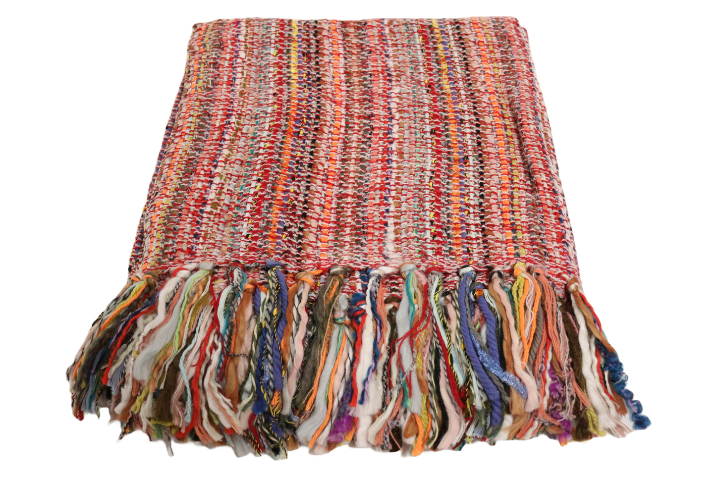Handcrafted Wool & Cotton Throw Blanket Festival Thread