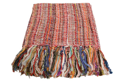 Handcrafted Wool & Cotton Throw Blanket Festival Thread