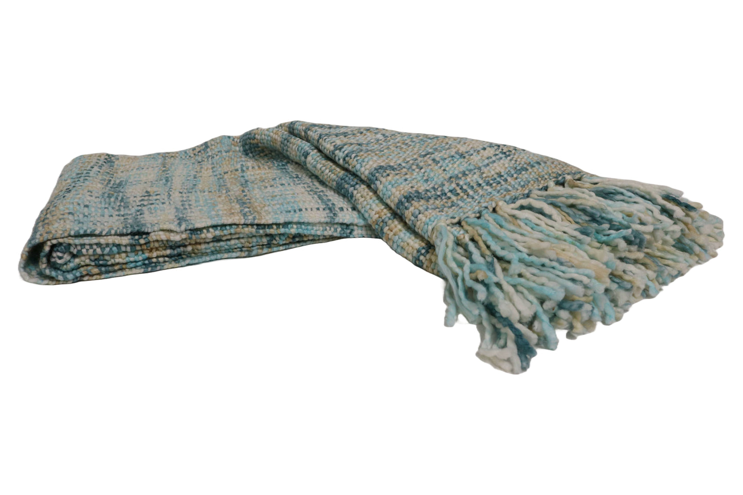 Handcrafted Wool & Cotton Throw Blanket Sunnyside Loom