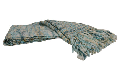 Handcrafted Wool & Cotton Throw Blanket Sunnyside Loom