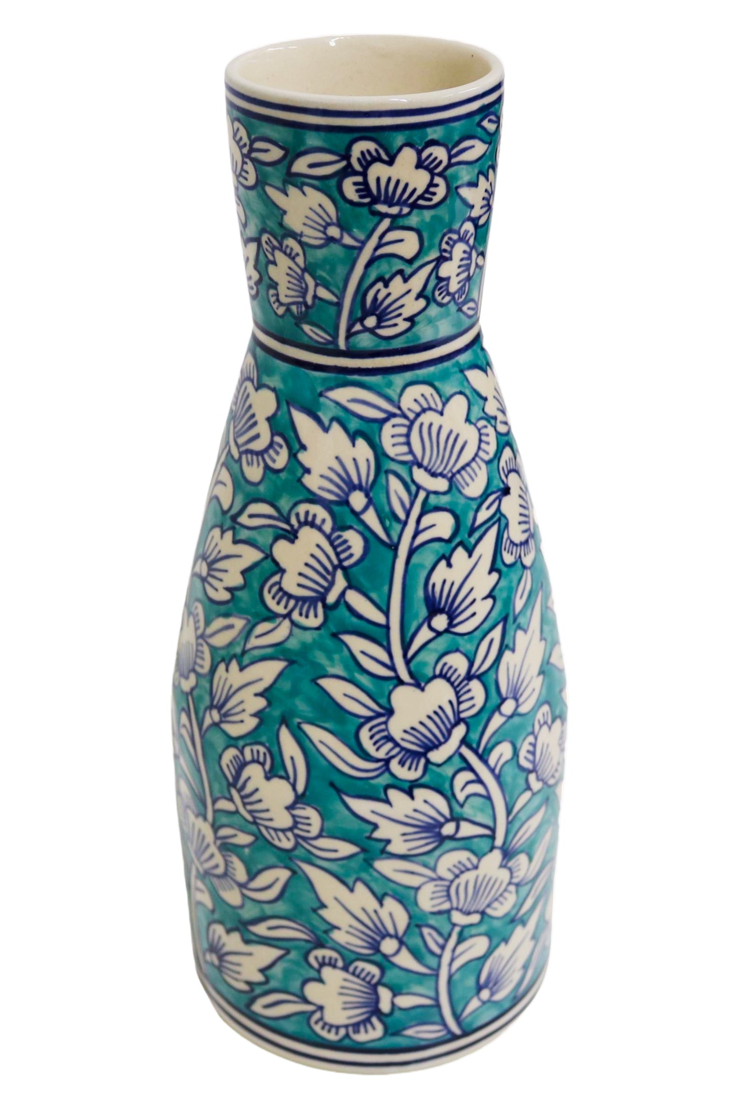 Ceramic Tall Vase Teal