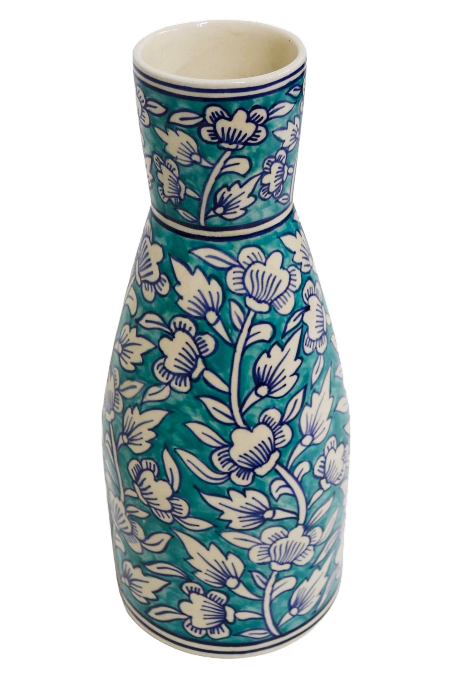 Ceramic Tall Vase Teal