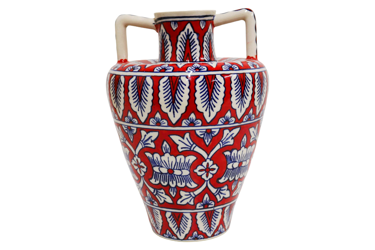 Ceramic Large Red Amphora Vase