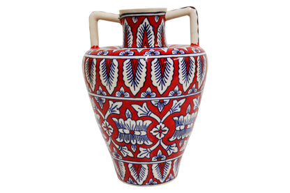 Ceramic Large Red Amphora Vase