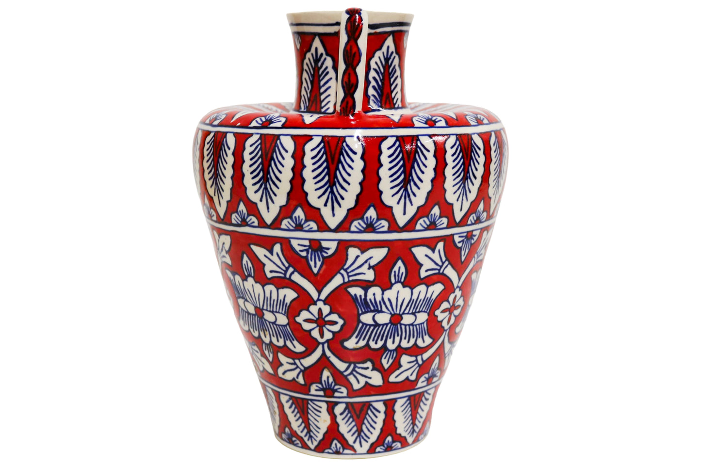Ceramic Large Red Amphora Vase