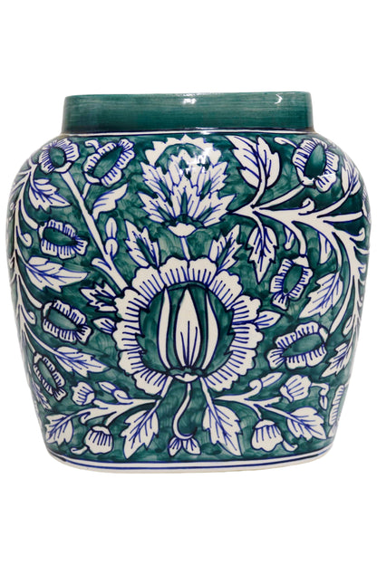 Ceramic Large Green Vase