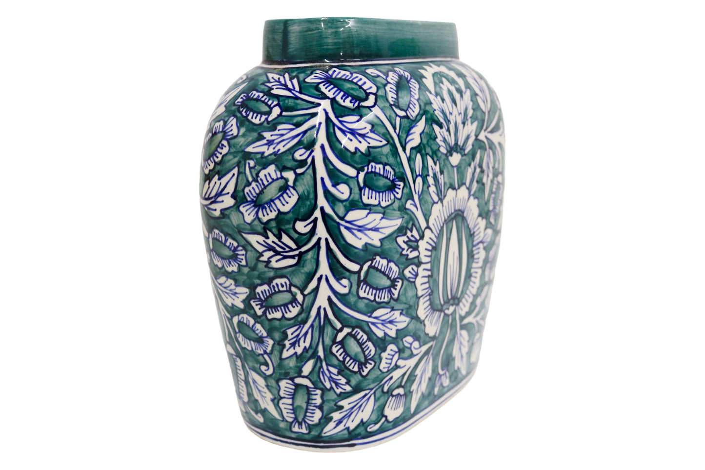 Ceramic Large Green Vase