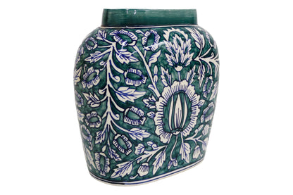 Ceramic Large Green Vase