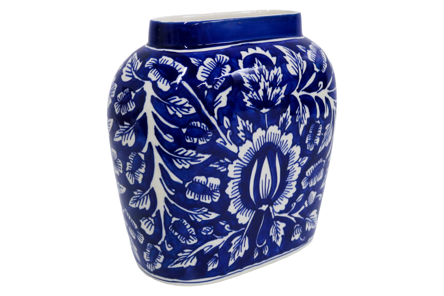 Ceramic Large Blue Vase