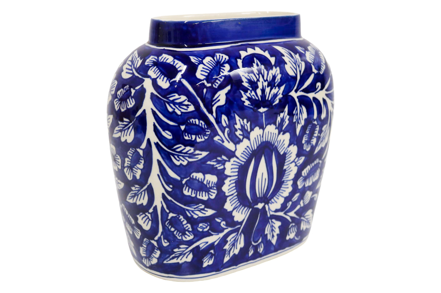Ceramic Large Blue Vase