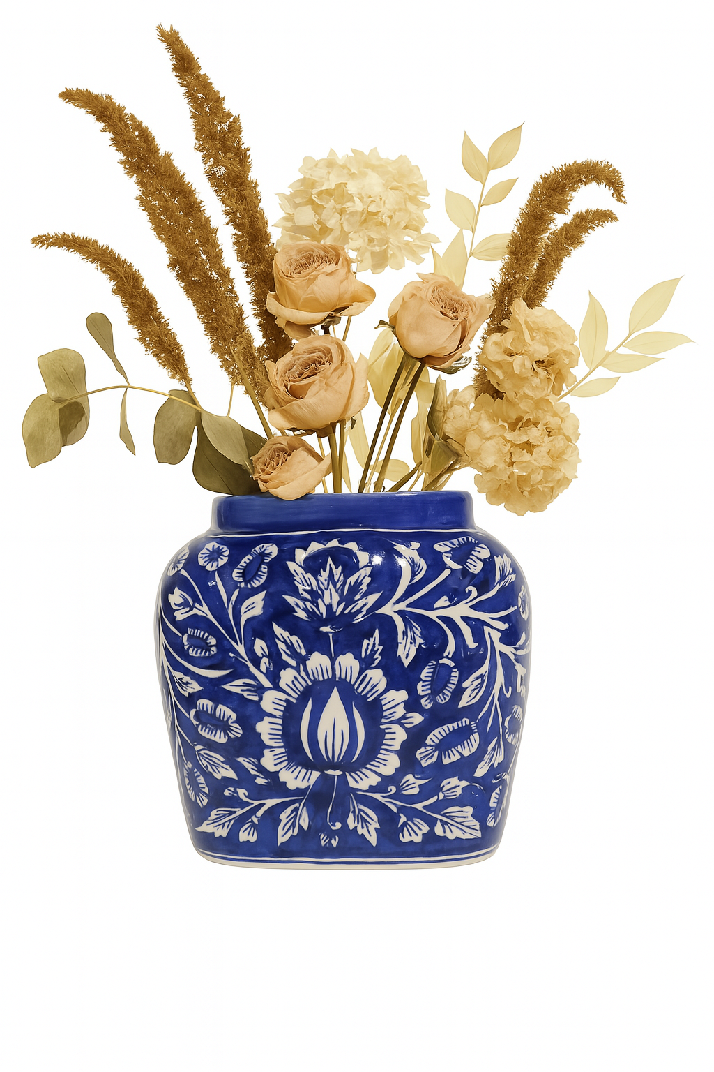 Ceramic Large Blue Vase