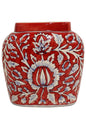 Ceramic Large Red Vase