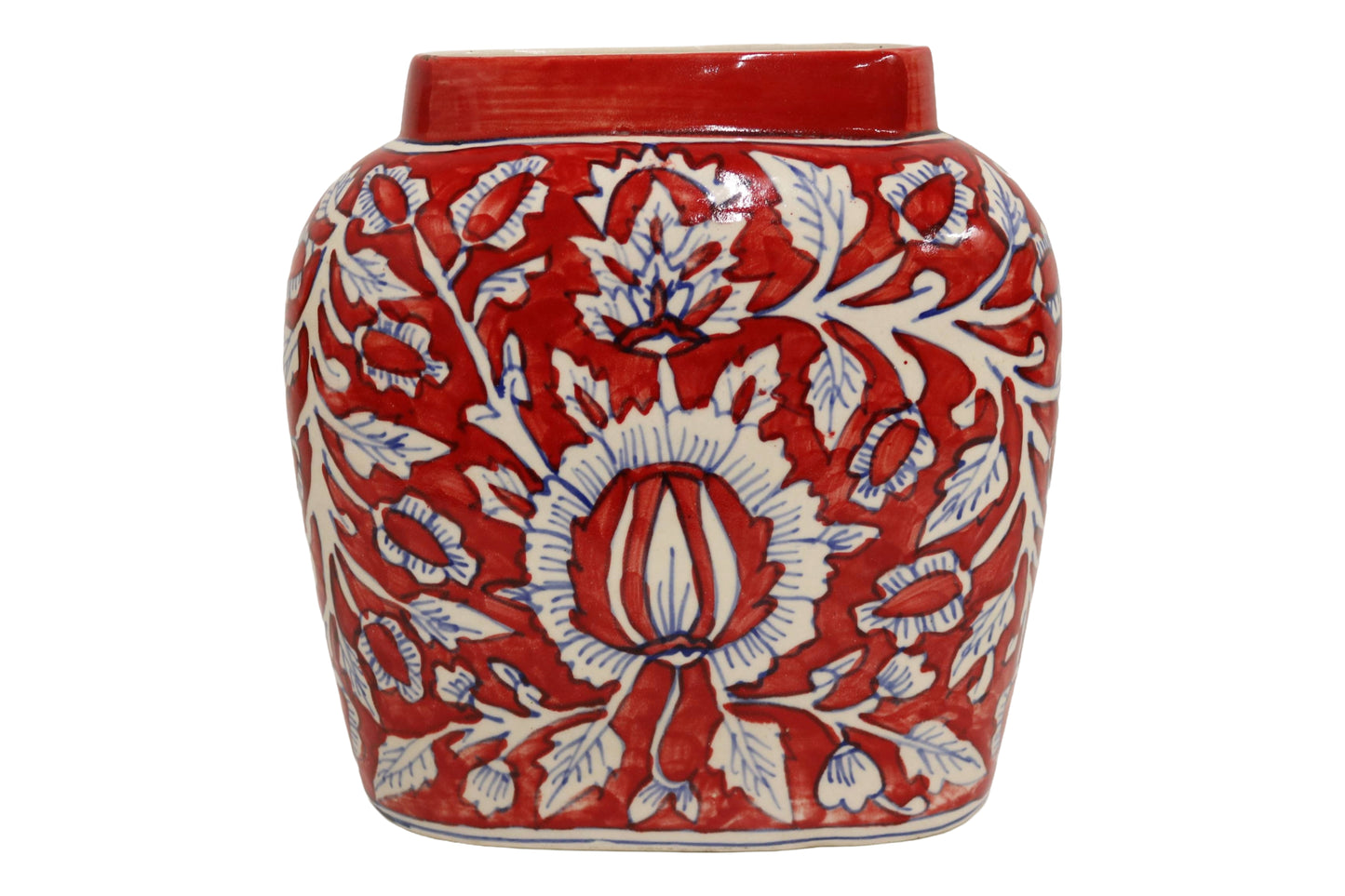 Ceramic Large Red Vase