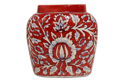 Ceramic Large Red Vase