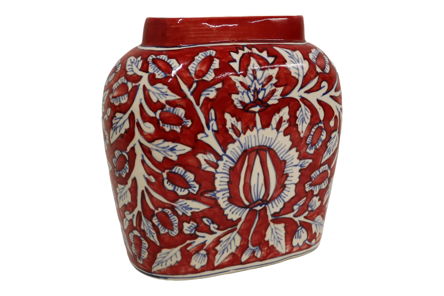 Ceramic Large Red Vase