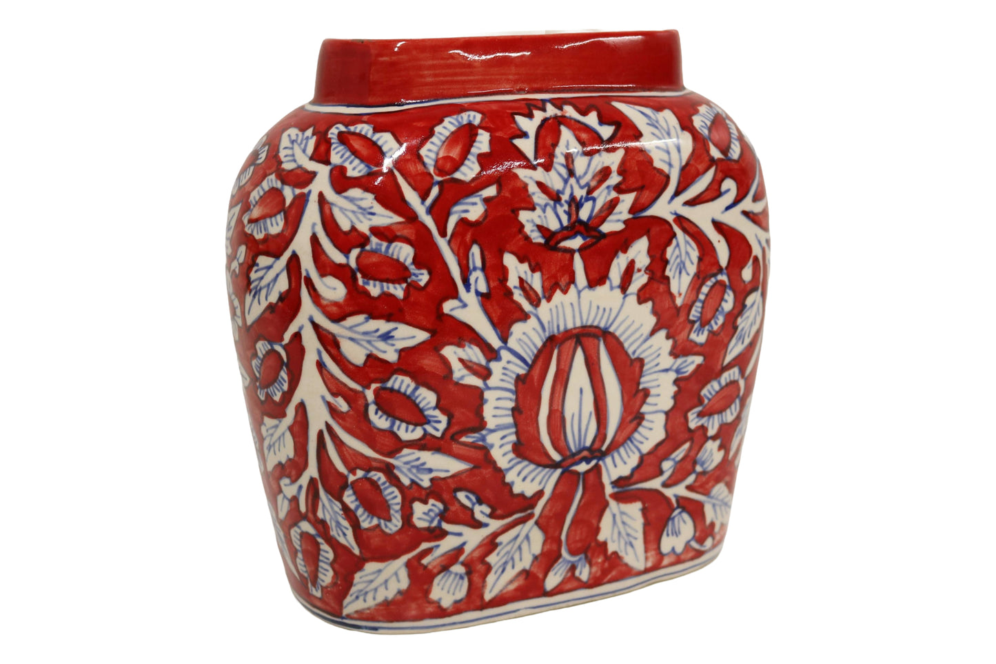 Ceramic Large Red Vase