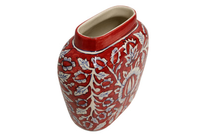 Ceramic Large Red Vase