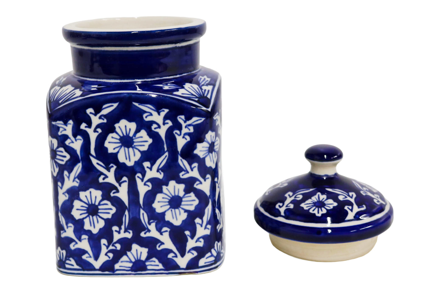 Ceramic Blue/White Jar