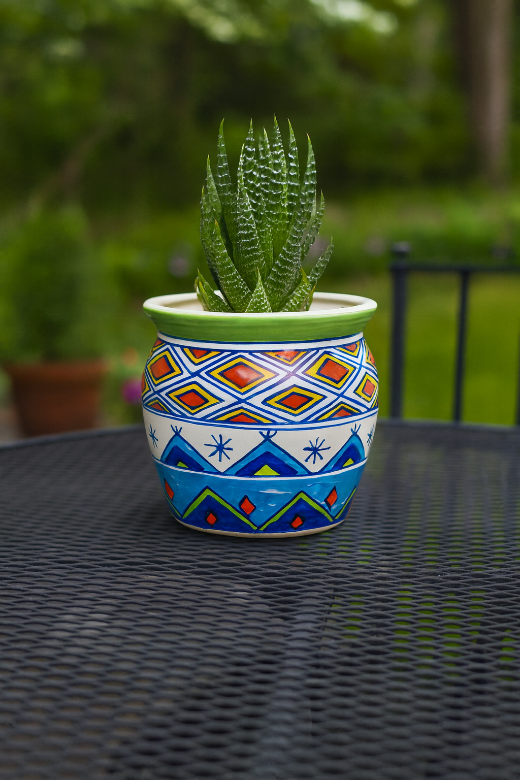 Ceramic Medium Planter Multicolor