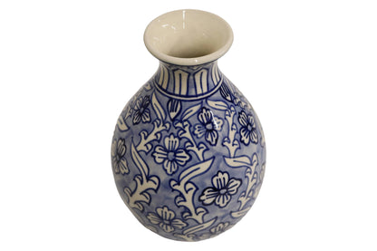 Ceramic Bottle Vase Light Blue