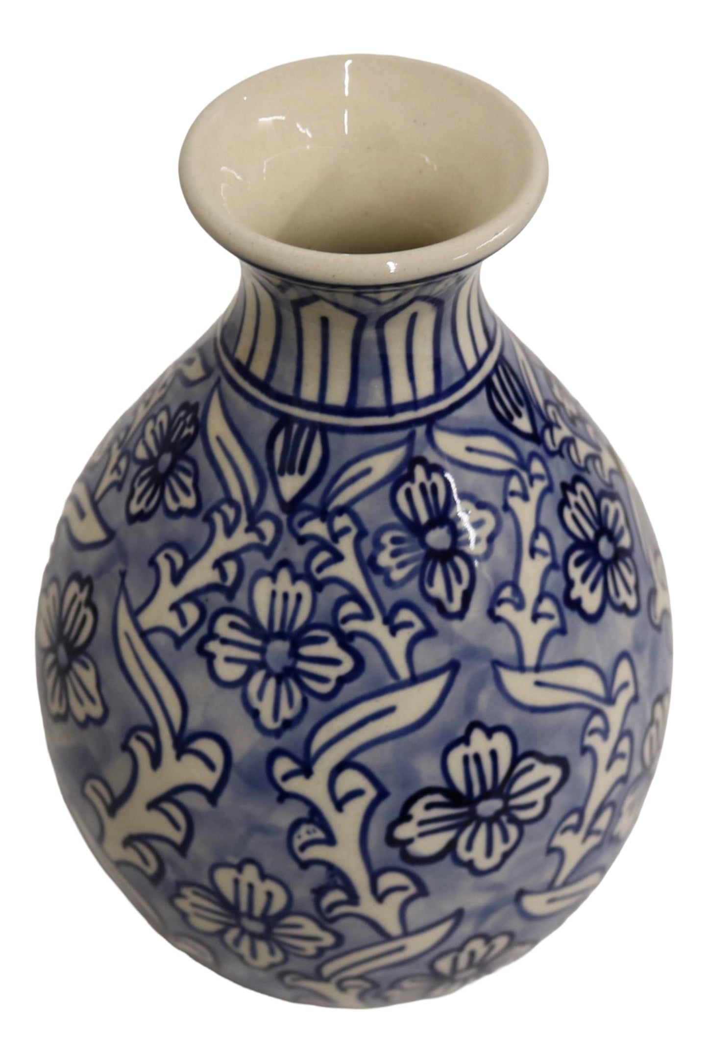 Ceramic Bottle Vase Light Blue