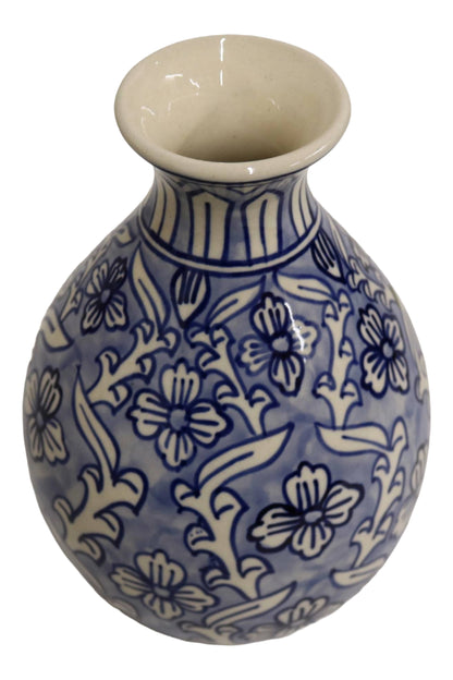 Ceramic Bottle Vase Light Blue