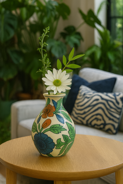 Ceramic Bottle Vase Multicolor