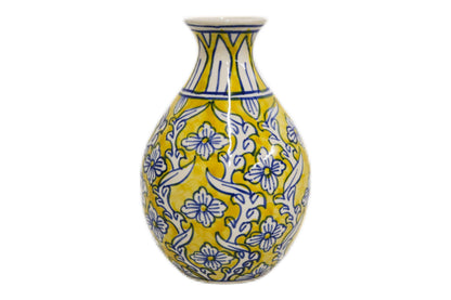 Ceramic Bottle Vase Yellow