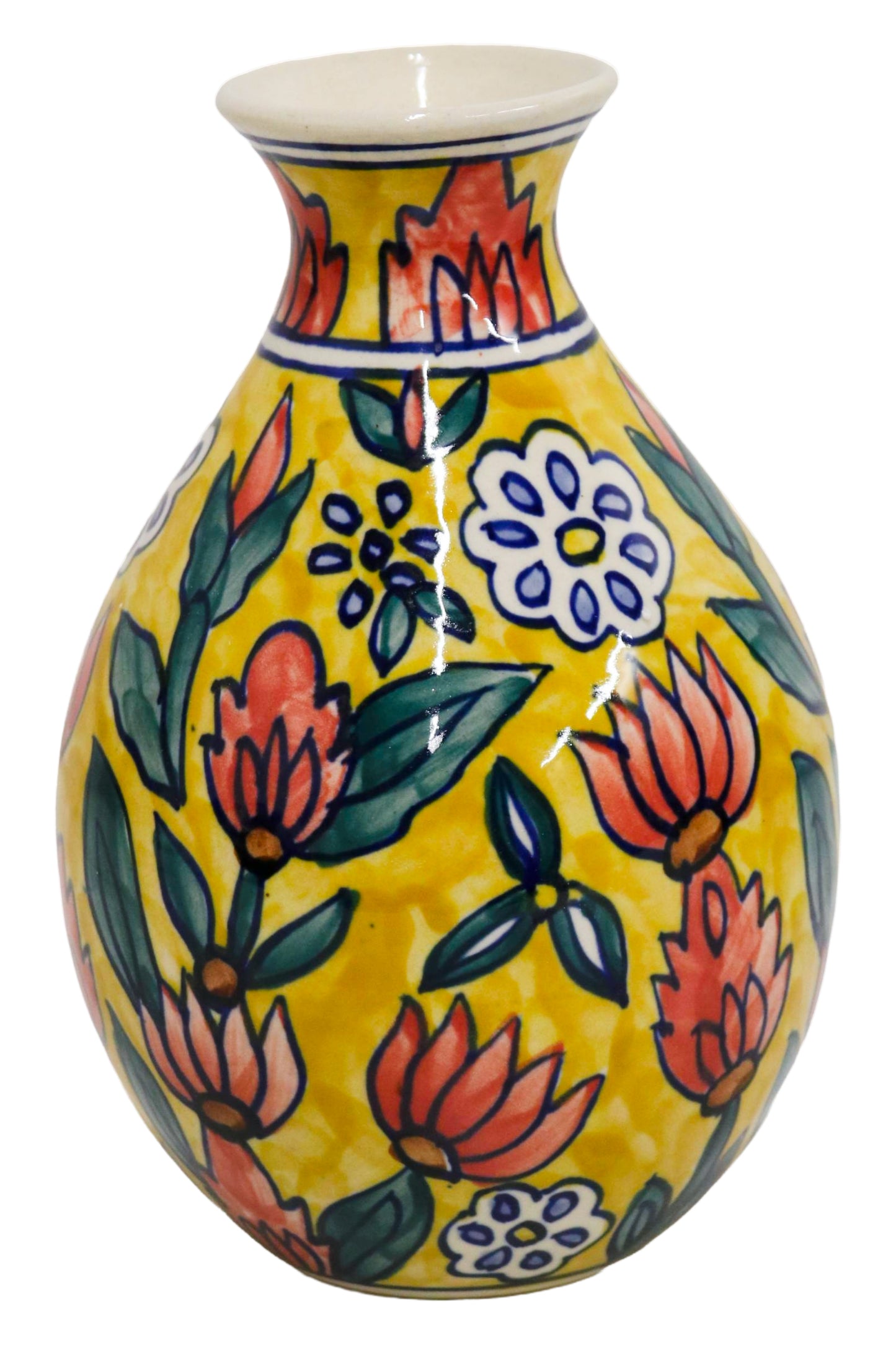 Ceramic Bottle Vase Multicolor
