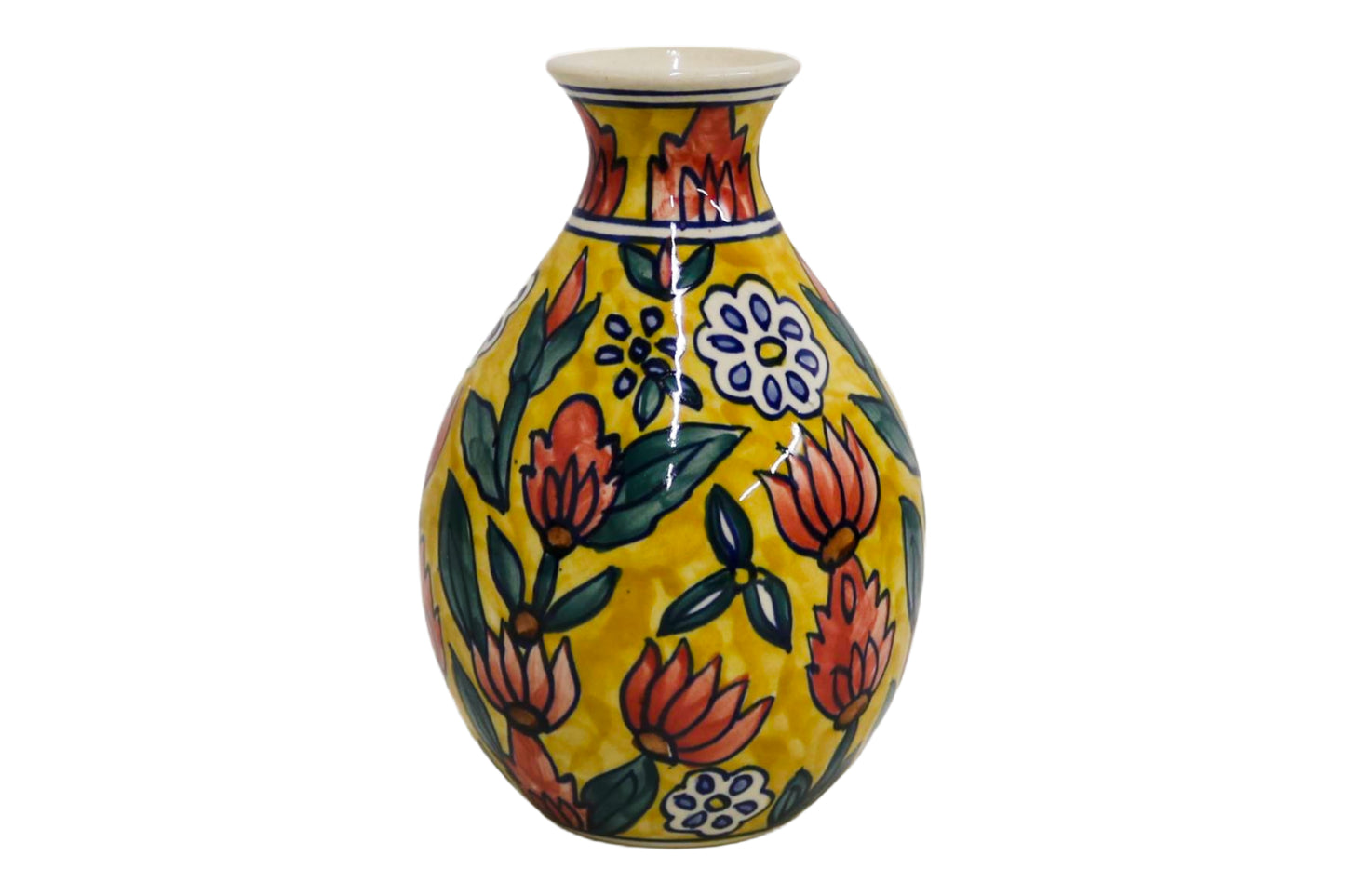 Ceramic Bottle Vase Multicolor