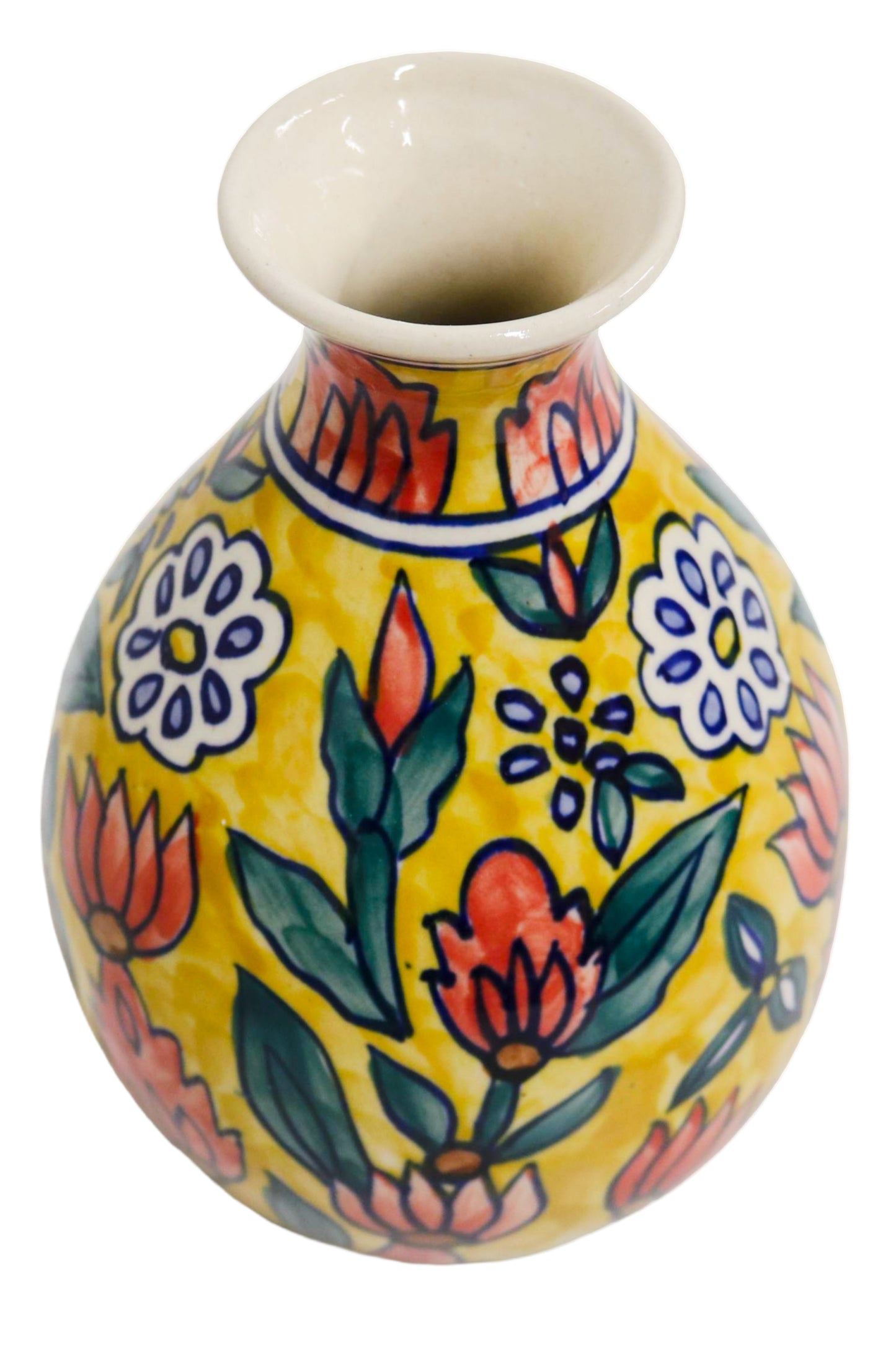 Ceramic Bottle Vase Multicolor