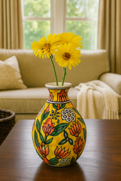 Ceramic Bottle Vase Multicolor