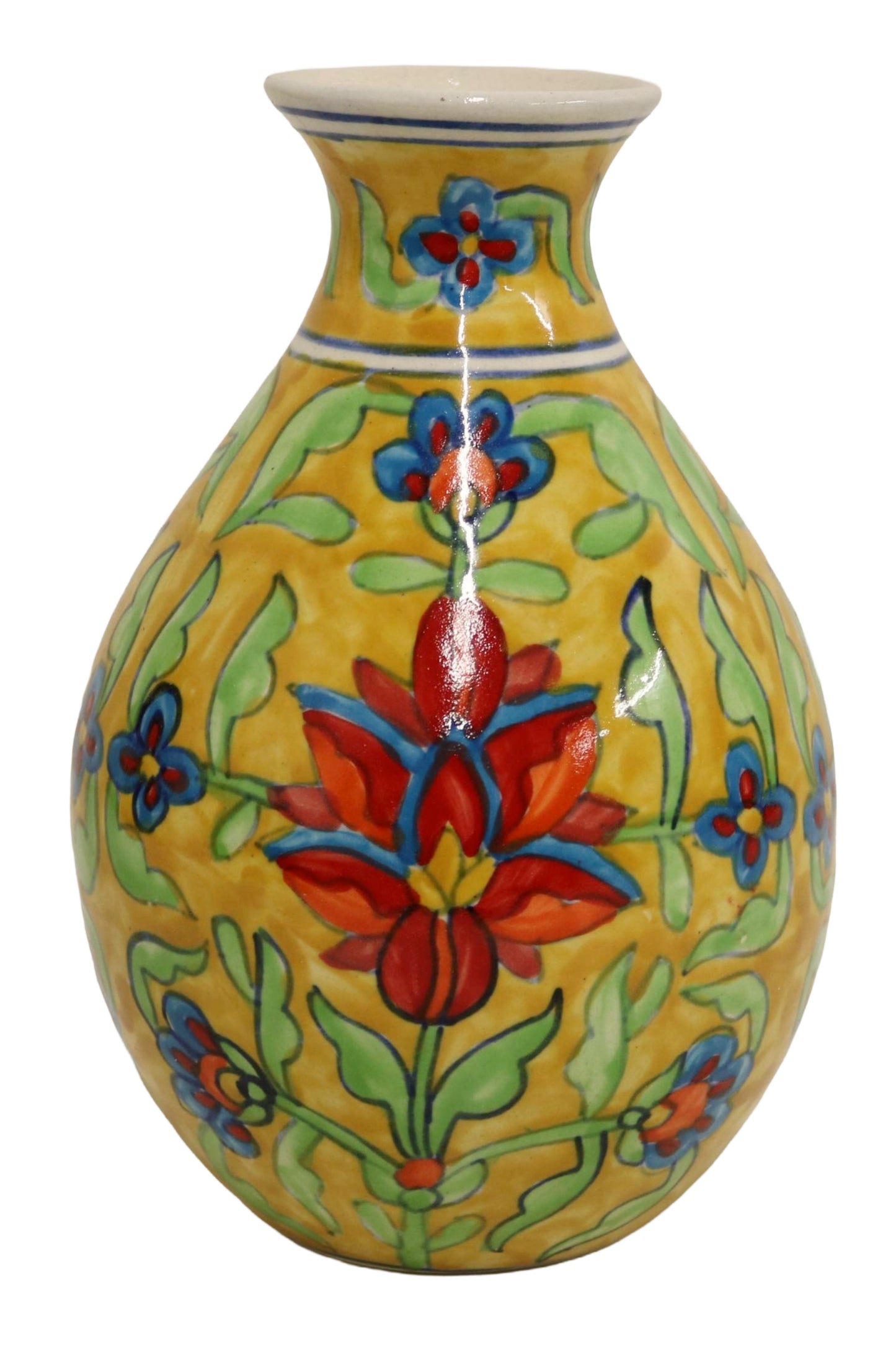 Ceramic Bottle Vase Multicolor