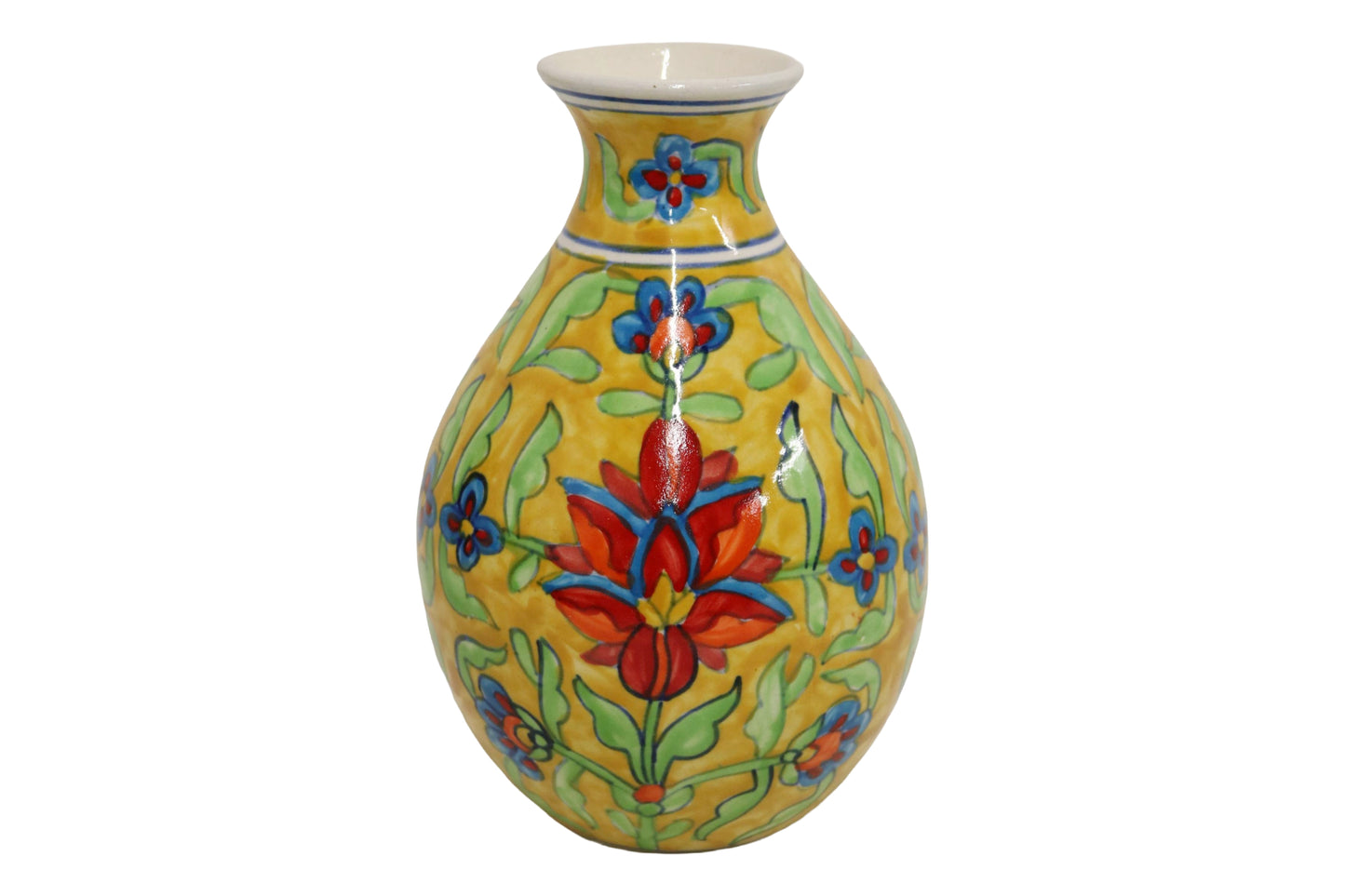 Ceramic Bottle Vase Multicolor