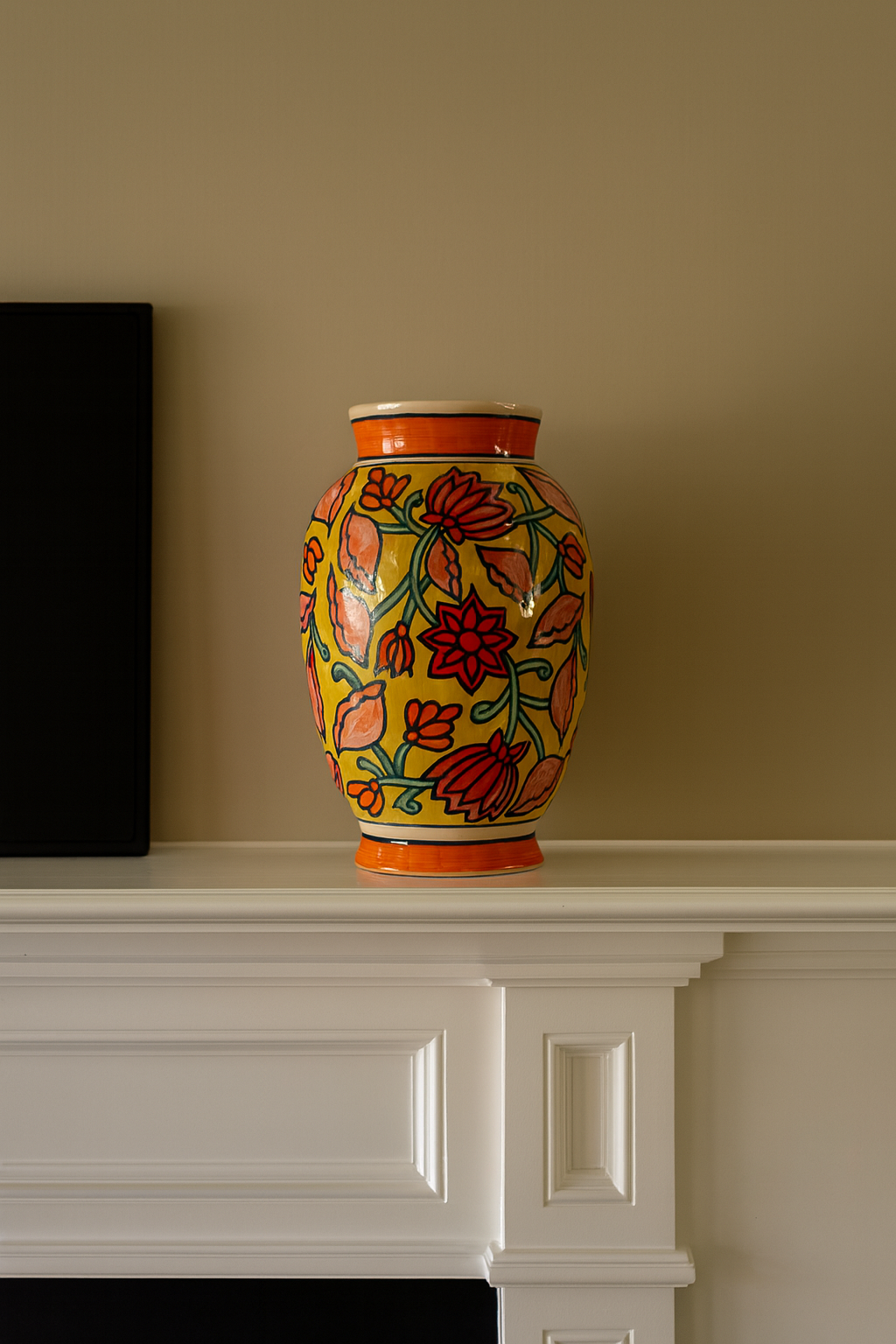 Classic Ceramic Vase Multicolor