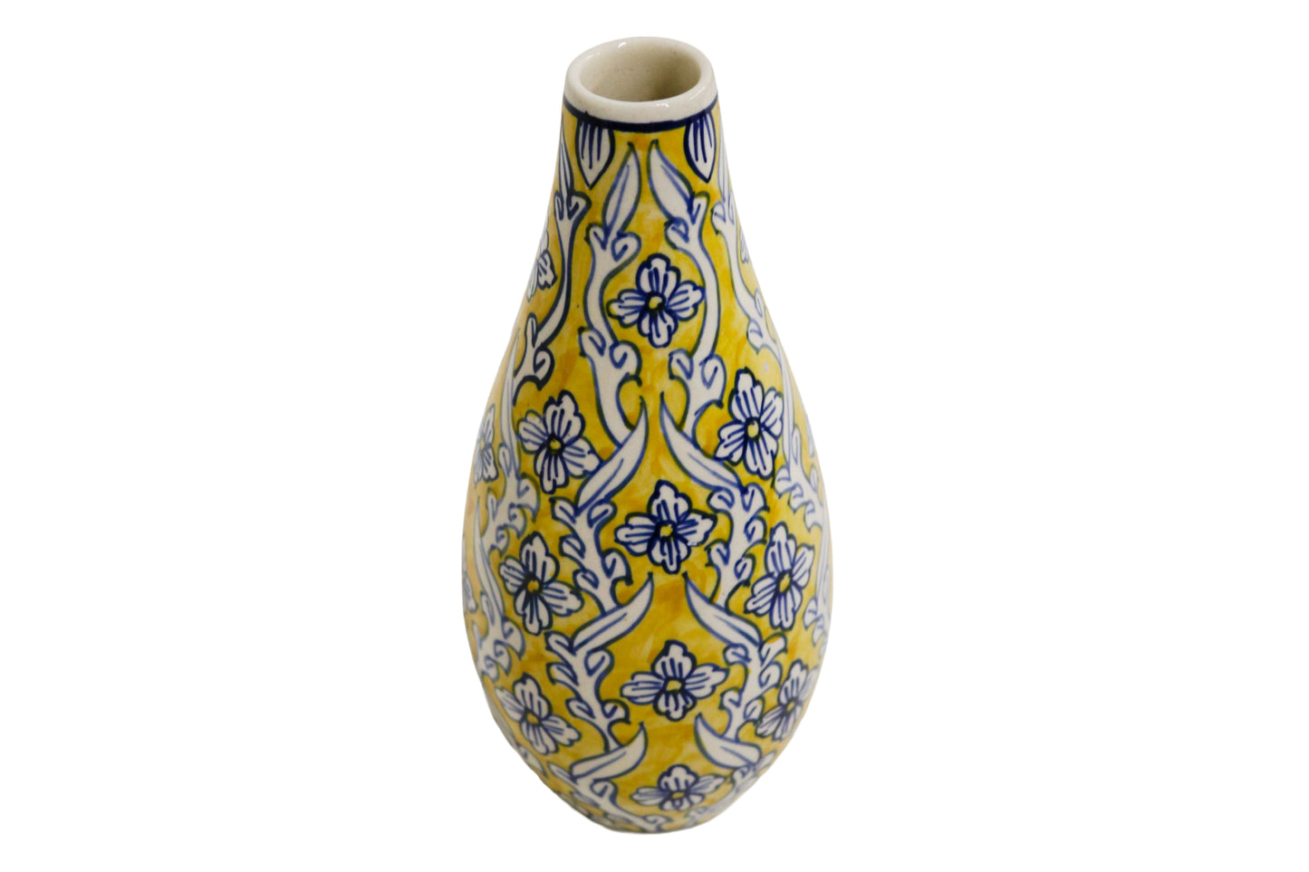 Ceramic Slim Vase Yellow