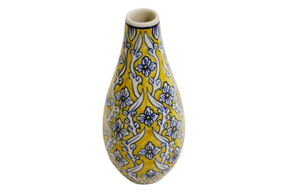 Ceramic Slim Vase Yellow