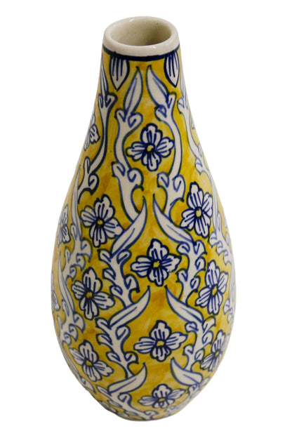 Ceramic Slim Vase Yellow