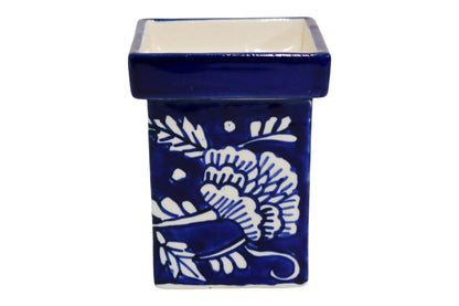 Mini Ceramic Vase Blue/White