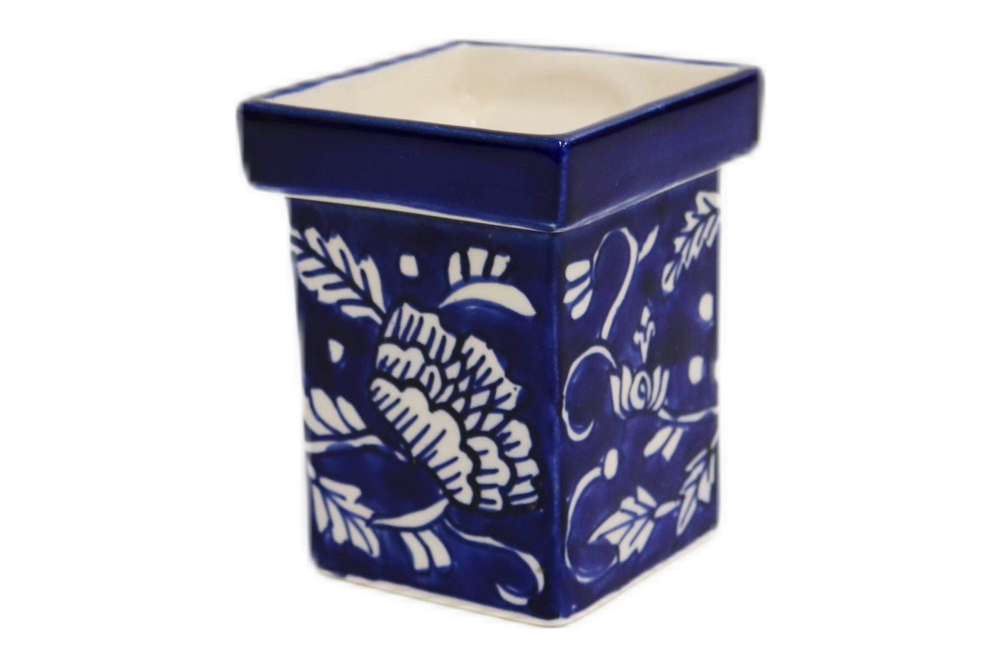 Mini Ceramic Vase Blue/White