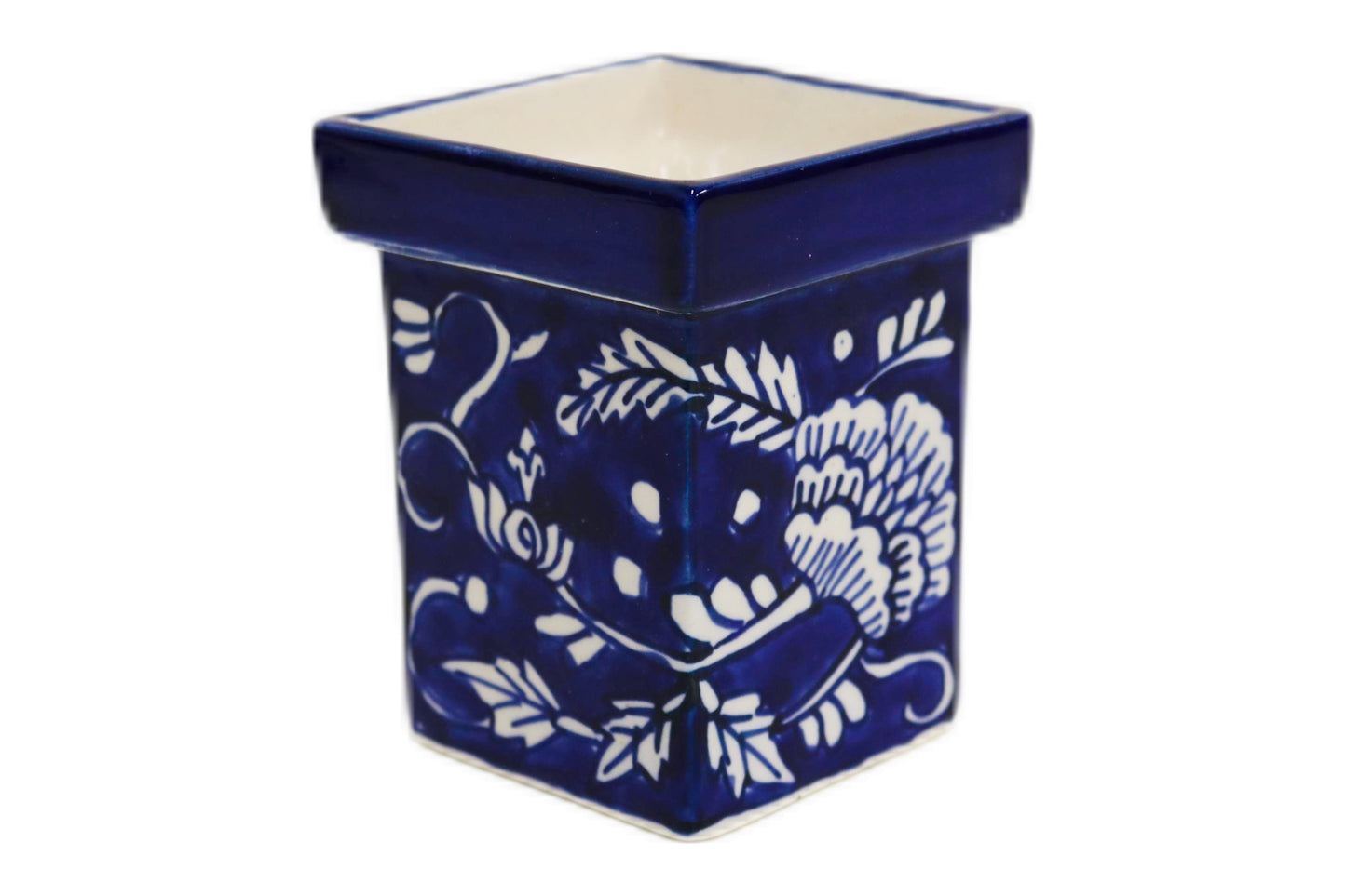 Mini Ceramic Vase Blue/White