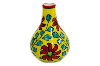 Small Ceramic Flower Vase Multicolor