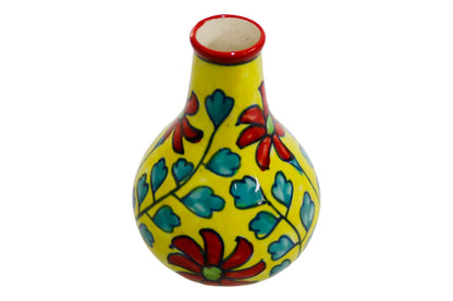 Small Ceramic Flower Vase Multicolor