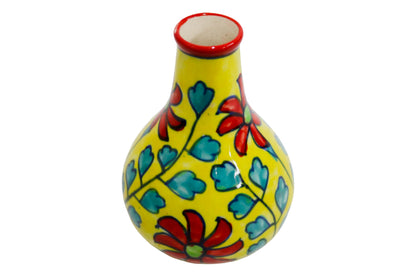 Small Ceramic Flower Vase Multicolor