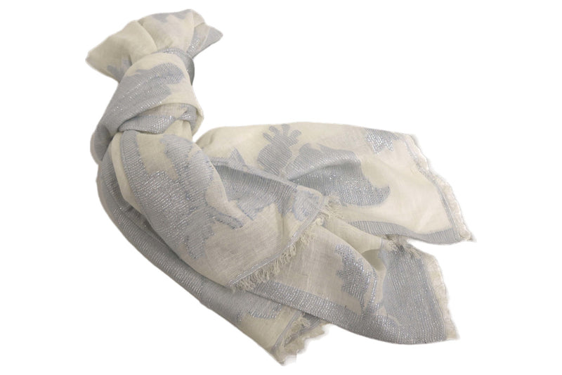 Home&Manor 100% Cotton and Polyester Scarf, Wrap, Throw, Shawl