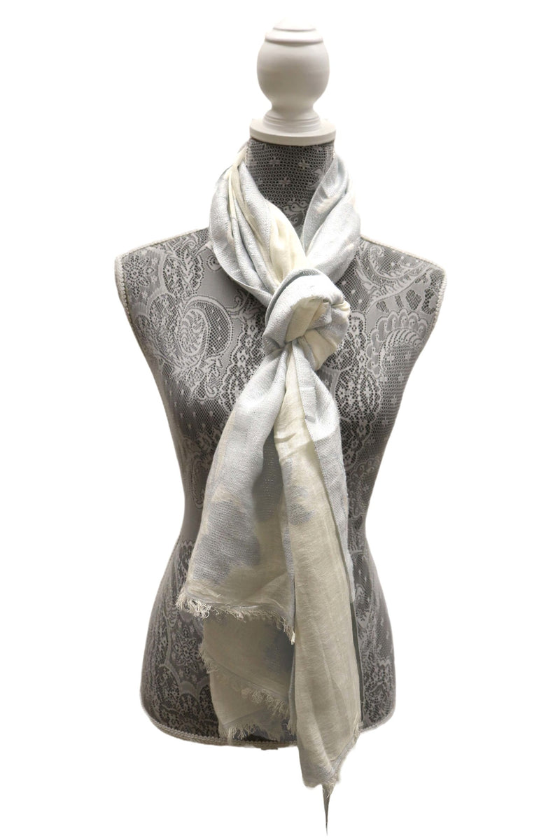 Home&Manor 100% Cotton and Polyester Scarf, Wrap, Throw, Shawl