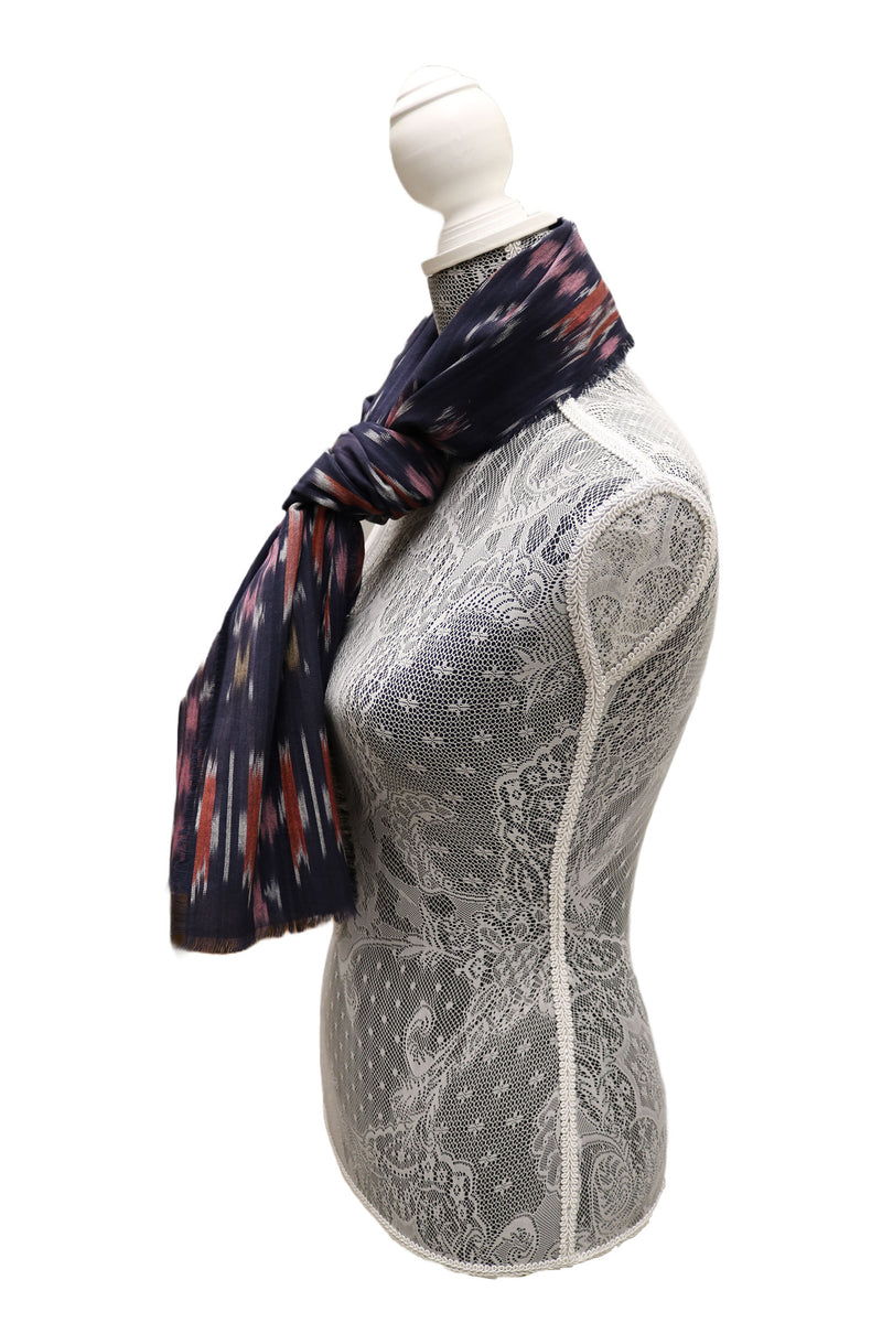 Home&Manor 100% Cotton and Polyester Scarf, Wrap, Throw, Shawl