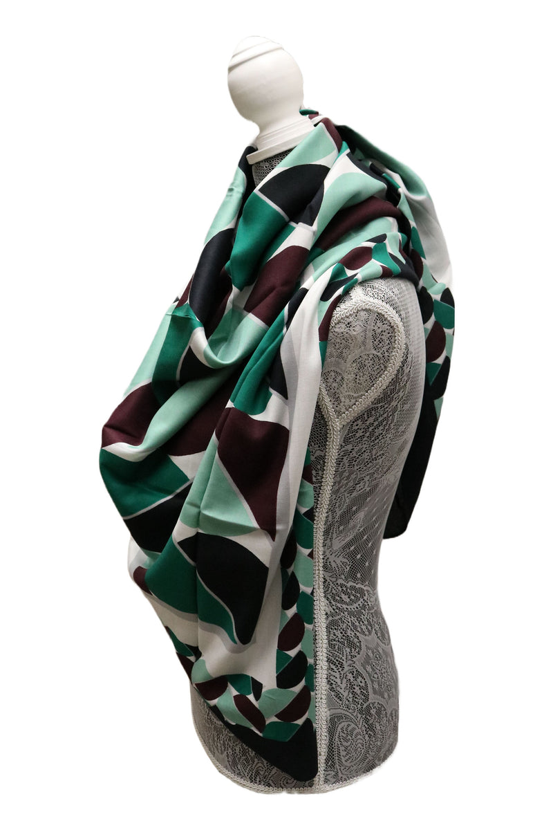 Home&Manor 100% Cotton and Polyester Scarf, Wrap, Throw, Shawl