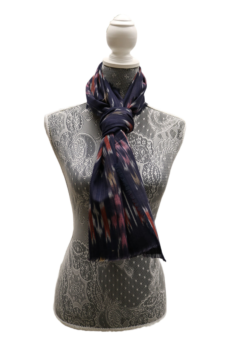 Home&Manor 100% Cotton and Polyester Scarf, Wrap, Throw, Shawl