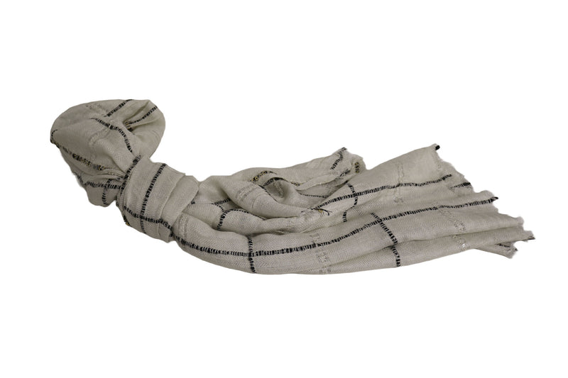 Home&Manor 100% Cotton and Polyester Scarf, Wrap, Throw, Shawl